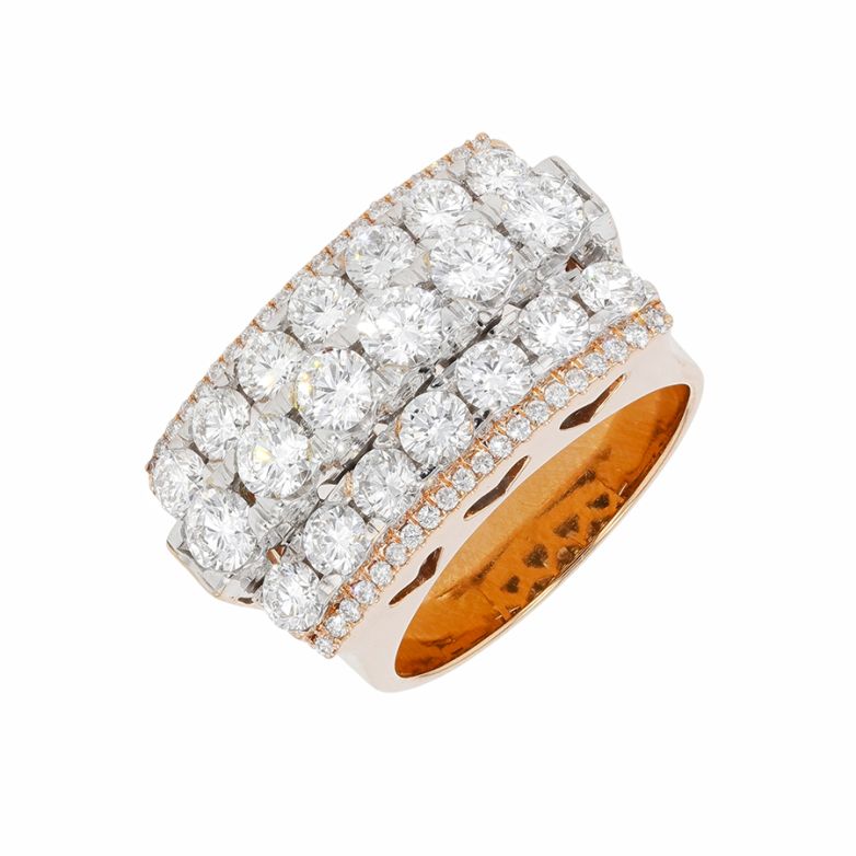 Bague vintage diamants 2.52 carats 2 ors 14.57g Comme neuf -  reconditionné disponible sur Gemme Les Bijoux